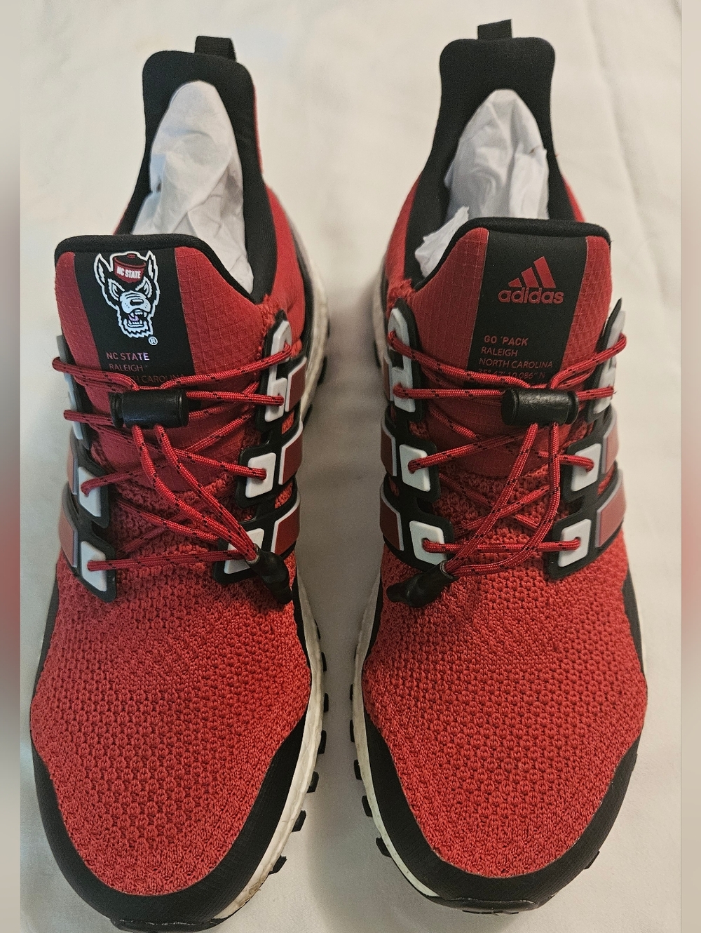 Adidas Red/Black NC State Wolfpack Ultraboost 1.0 Running Shoe Men's Size 9.5